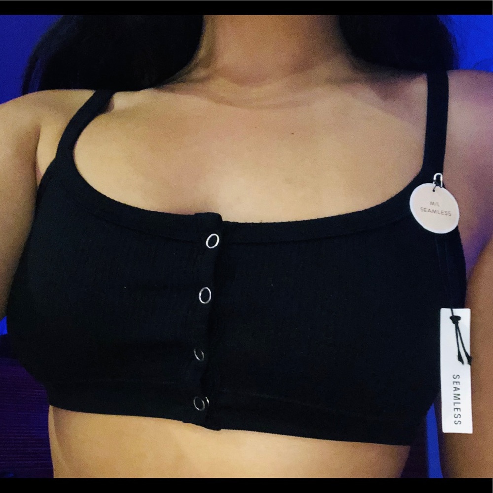 Cute button up bralete by forever 21